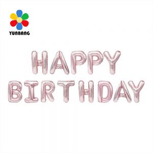 BỘ CHỮ HPBD MÀU HỒNG KEM GẦY