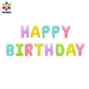 BỘ CHỮ HPBD MÀU PASTEL 
