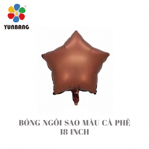 BÓNG NGÔI SAO MÀU CÀ PHÊ 18 INCH