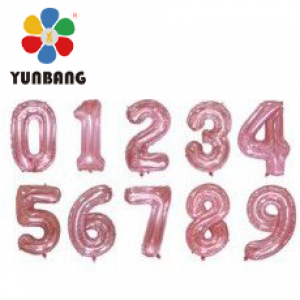 BÓNG SỐ 70CM MÀU HỒNG NGỌC