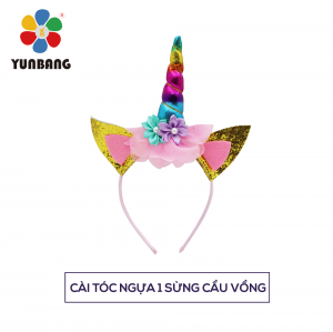 CÁI TÓC NGỰA 1 SỪNG CẦU VỒNG