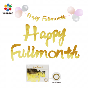 DÂY CỜ CHỮ HAPPY FULLMONTH VÀNG