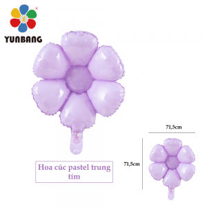 HOA CÚC PASTEL TRUNG TÍM