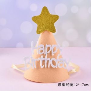 MŨ SINH NHẬT SAO NỈ CAM
