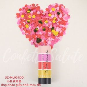 ỐNG PHÁO GIẤY NHỎ MÀU ĐỎ