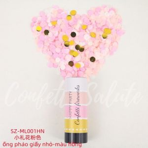 ỐNG PHÁO GIẤY NHỎ MÀU HỒNG